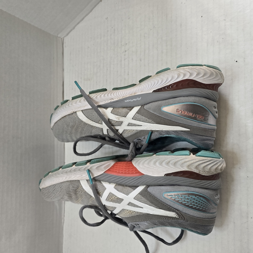 Asics Gray and‎ White Athletic Shoes with Enhanced Support